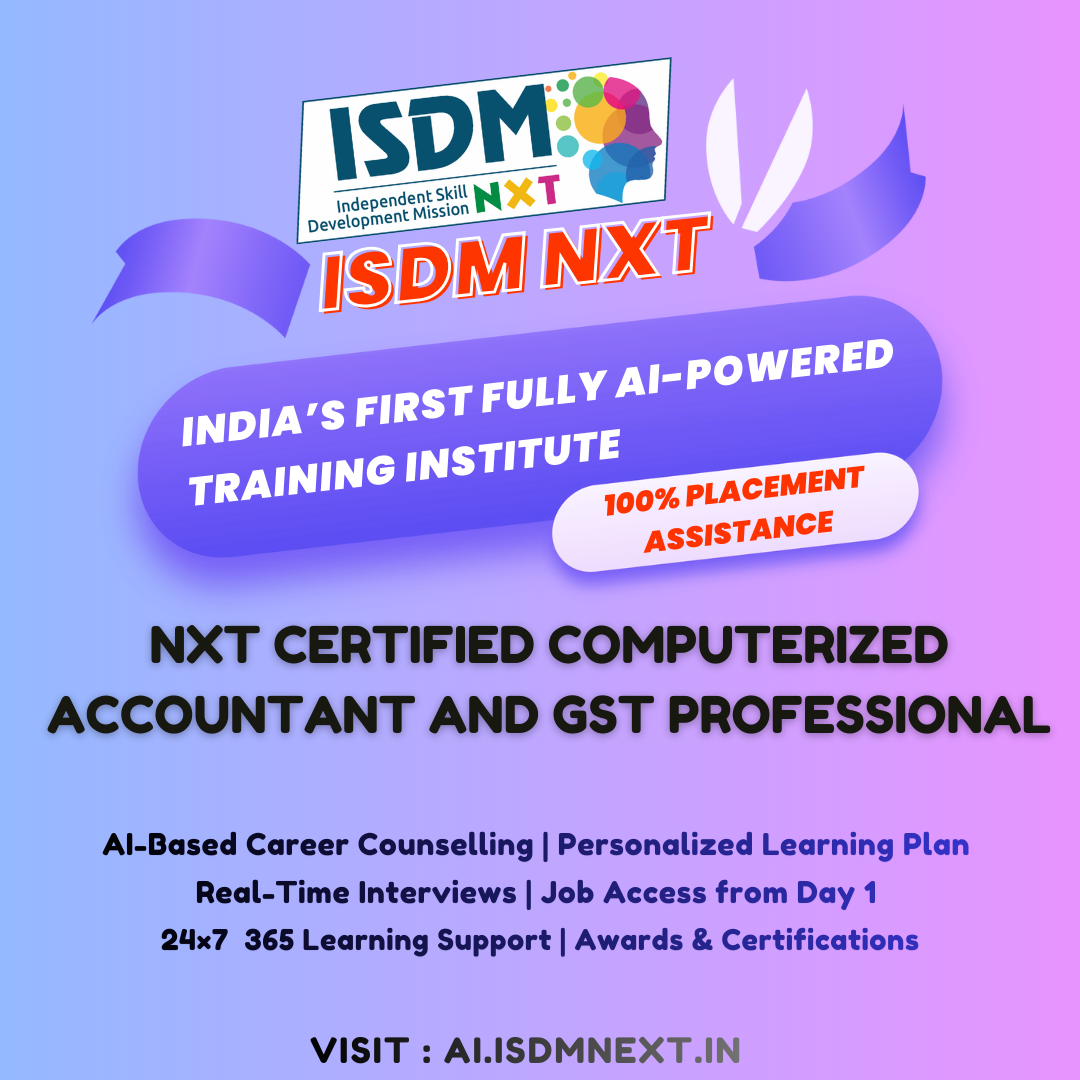 NxT Certified Computerized Accountant and GST Professional 