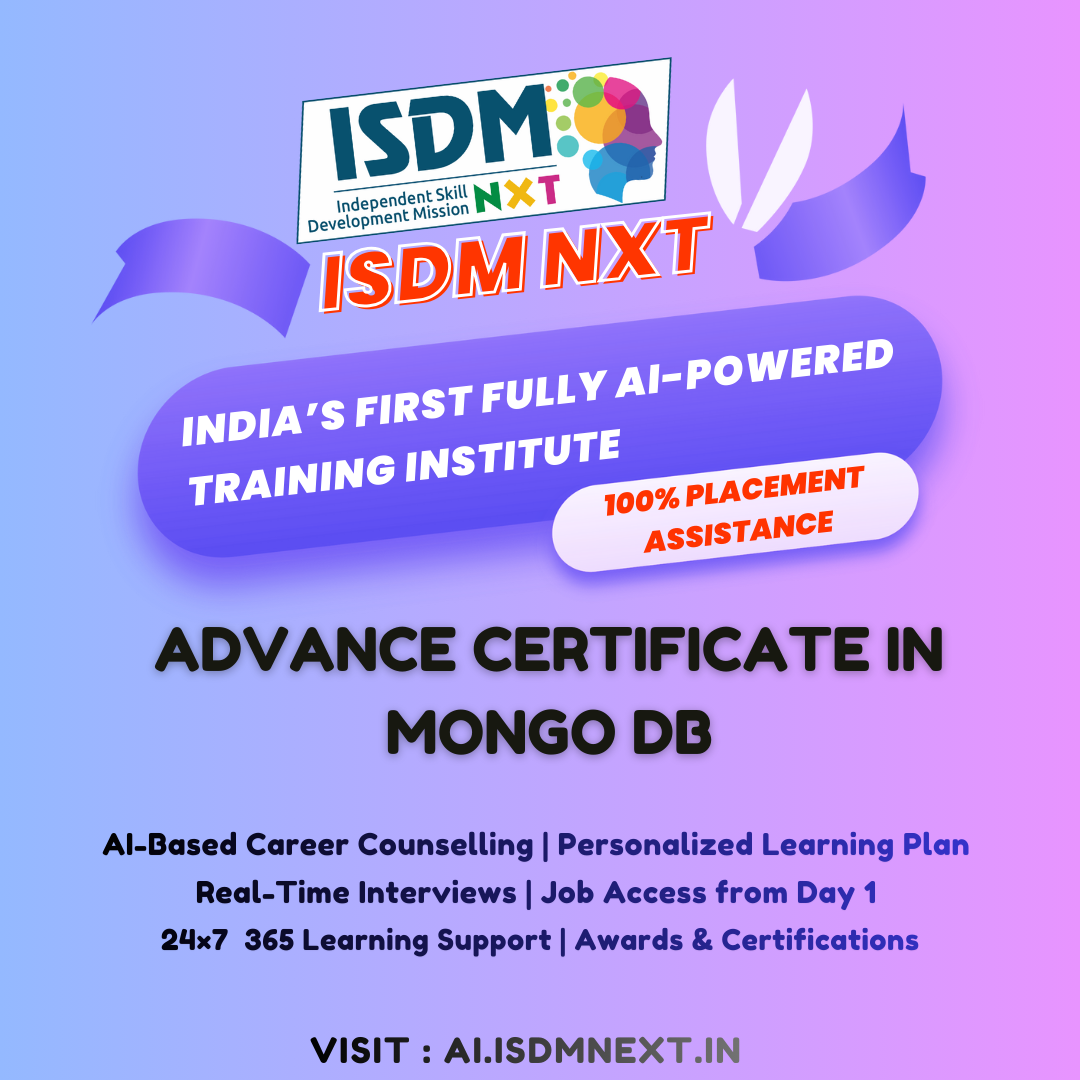 Advance Certificate in Mongo DB