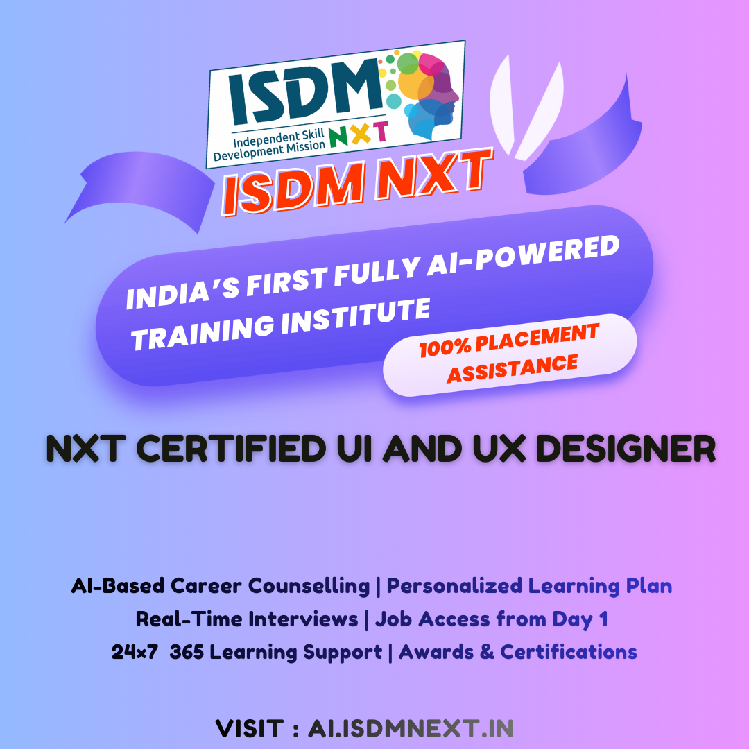 NxT Certified UI and UX Designer